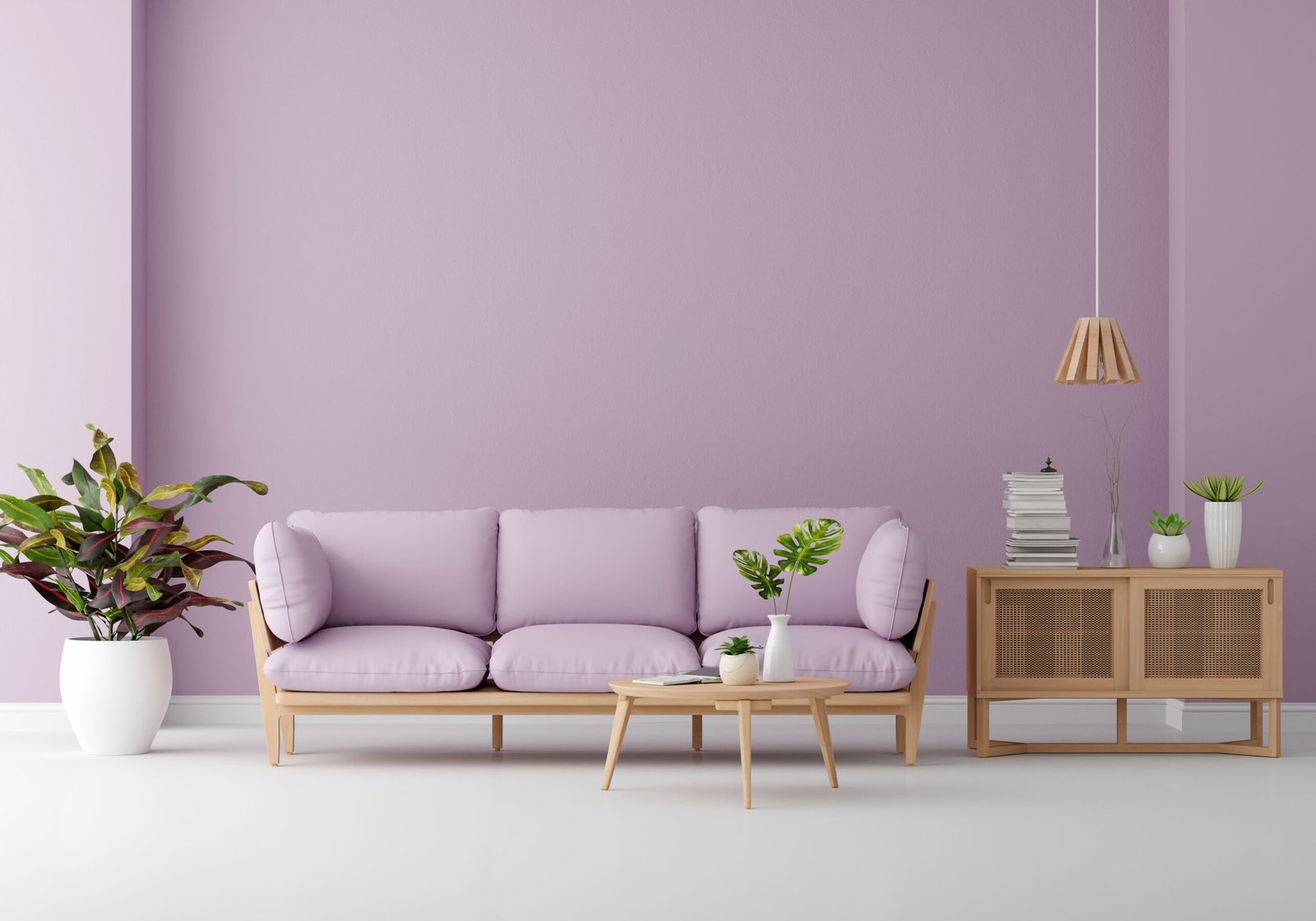 lavender living room